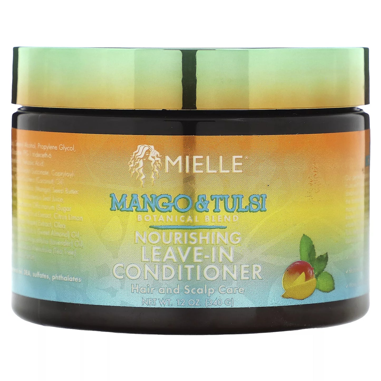 Mielle Nourishing Leave-In Conditioner Mango & Tulsi 12oz - product detail | CC Hair & Beauty