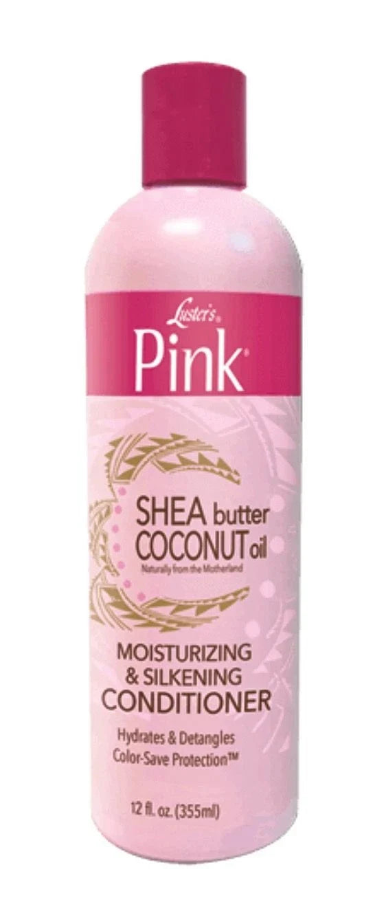 Pink Shea Butter Coconut Oil Moisturing & Smoothing Condition 355ml - product detail | CC Hair & Beauty