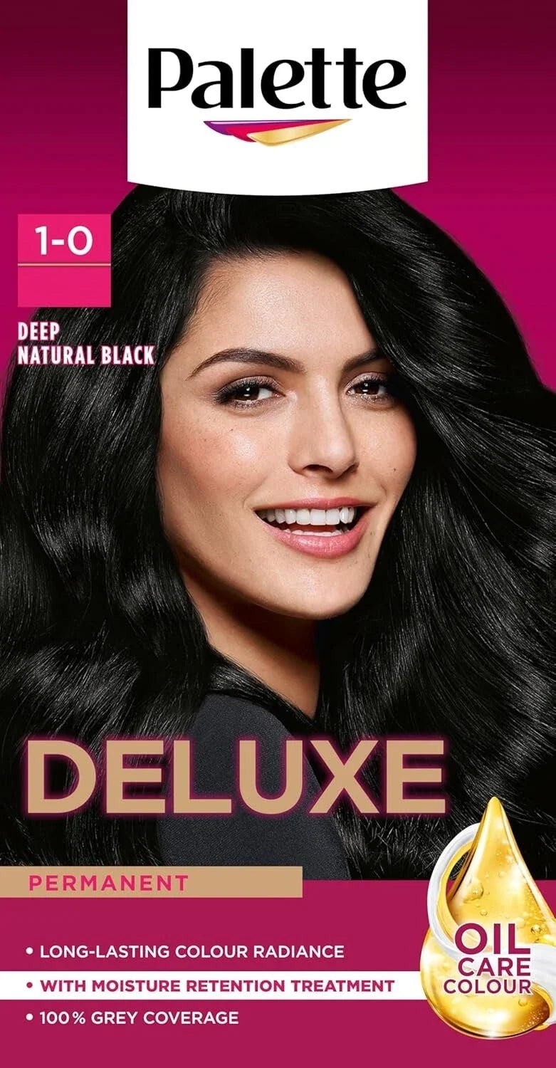 Palette Deluxe Creme Colouration Black Hair Dye | CC Hair & Beauty UK