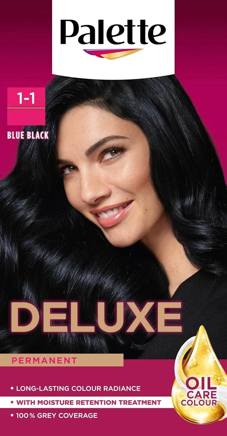 Palette Deluxe Creme Colouration Black Hair Dye | CC Hair & Beauty UK