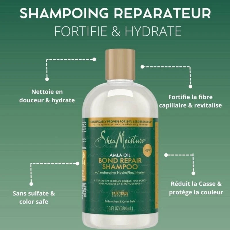 Shea Moisture Amla Oil Bond Repair Shampoo 13oz | CC Hair & Beauty UK
