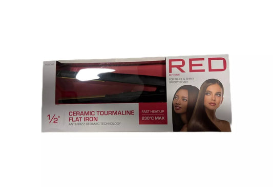 Red By Kiss ½ Ceramic Tourmaline Flat Iron F1050UG