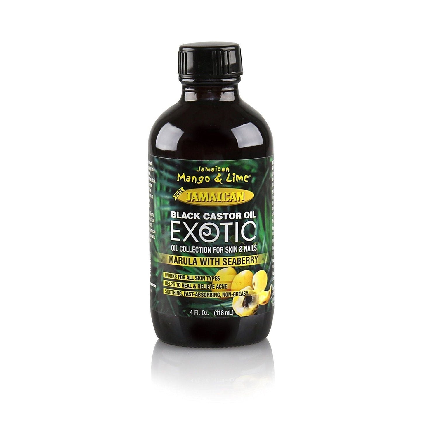 Jamaican Mango And Lime Black Castor Oil Exotic Oil Marula With Seaberry 4 Oz | Shop at CC Hair & Beauty UK