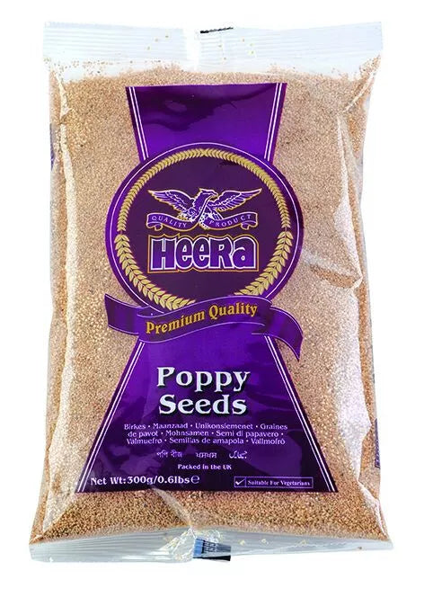 Heera Poppy Seeds 300g - For Cooking & Baking Khus Khus 