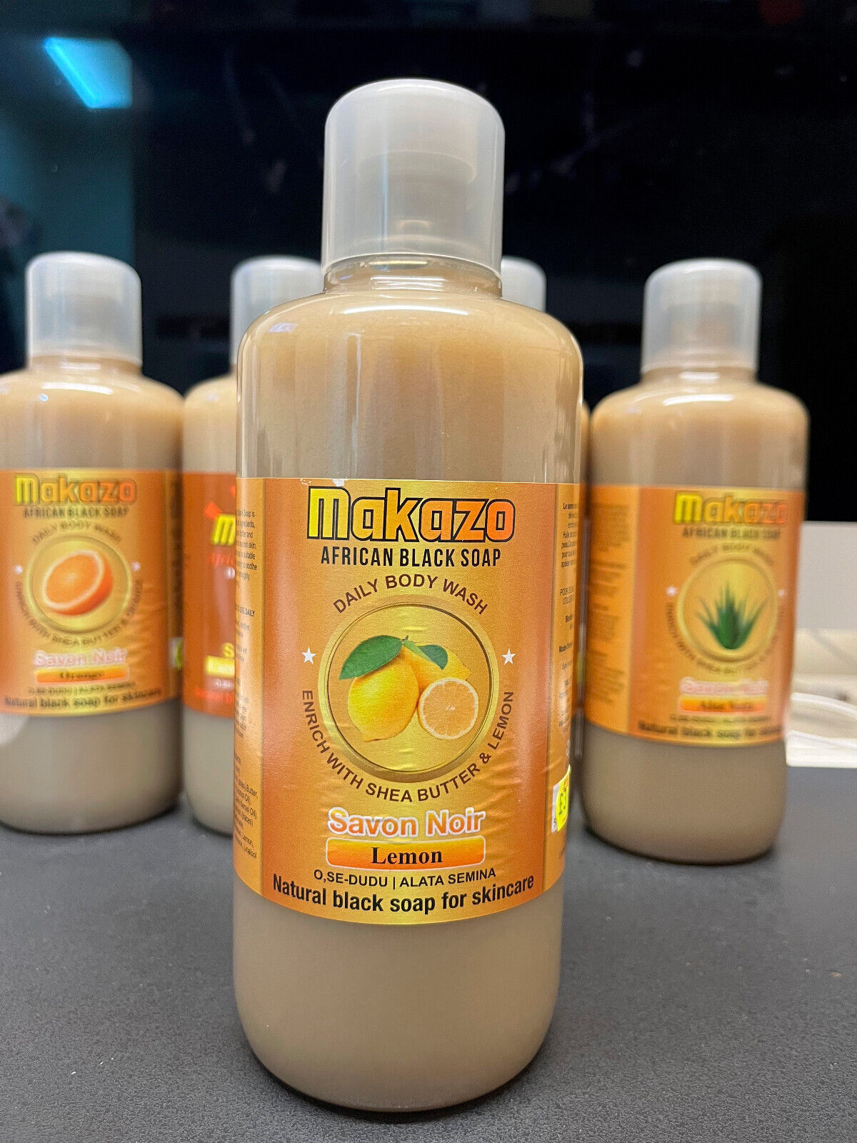 Makazo Natural Liquid African Black Soap Daily Body Wash - Orange - view 5