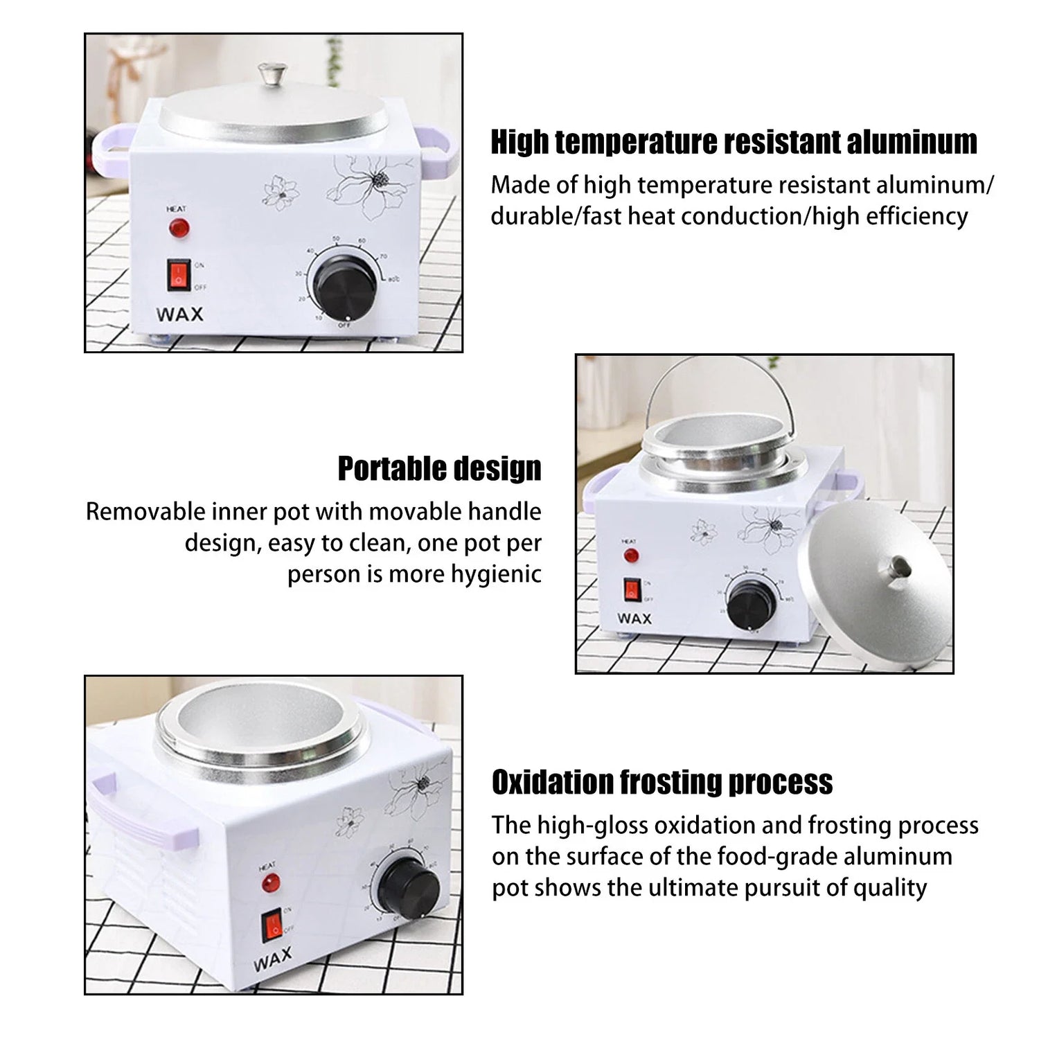 Walee Professional Wax Heater For Hair Removal Aluminum Wax Pot - view 6