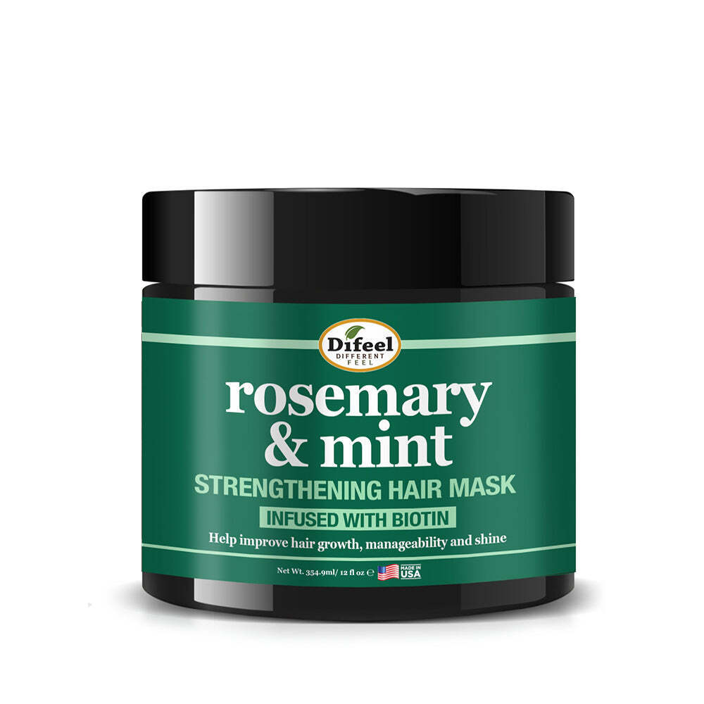 Difeel Rosemary and MintHair Mask with Biotin 12oz