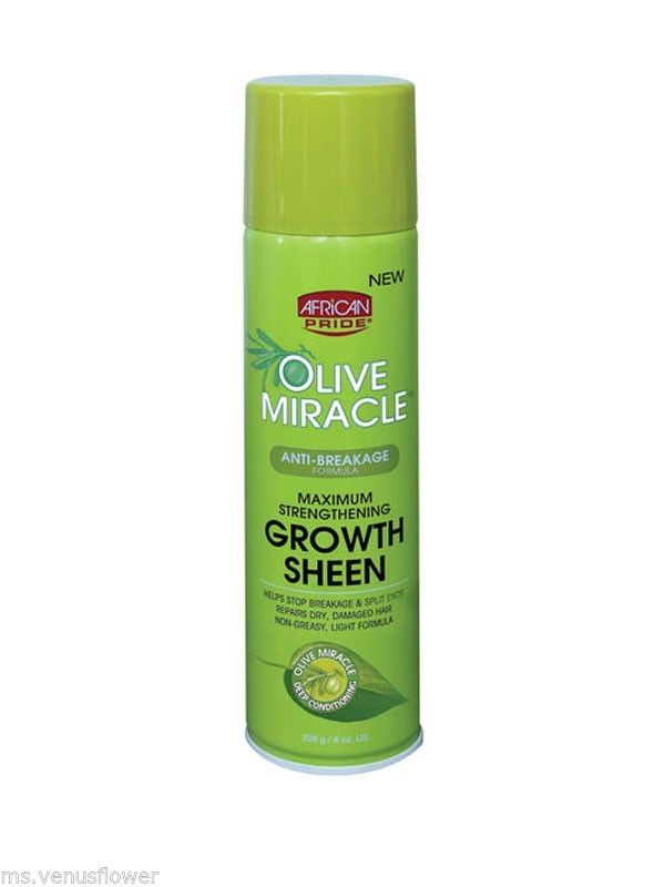 African Pride Olive  Growth Sheen 8Oz | Shop at CC Hair & Beauty UK