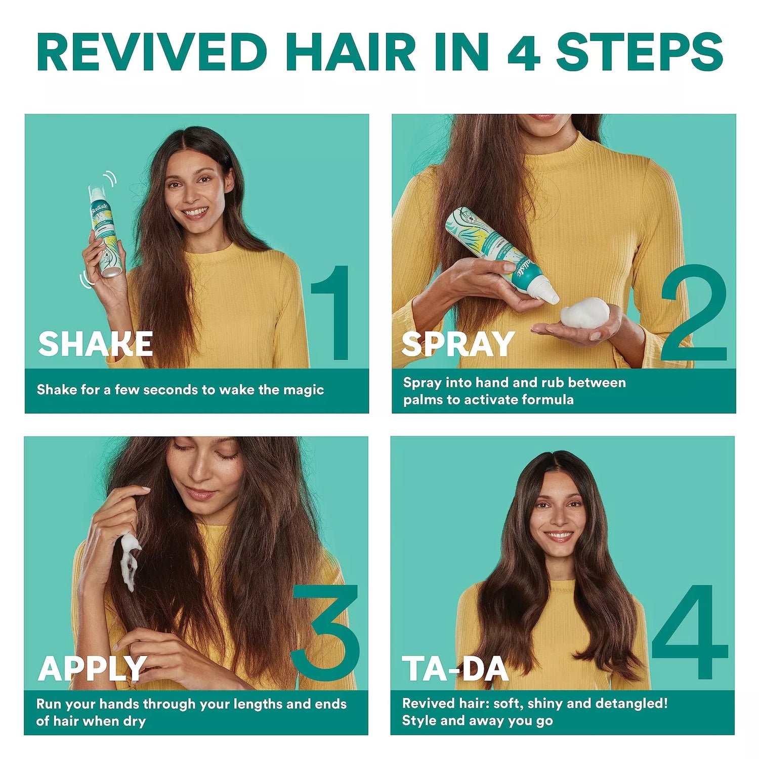 Batiste Dry Leave In Conditioner Foam 100ml - available online | CC Hair & Beauty UK