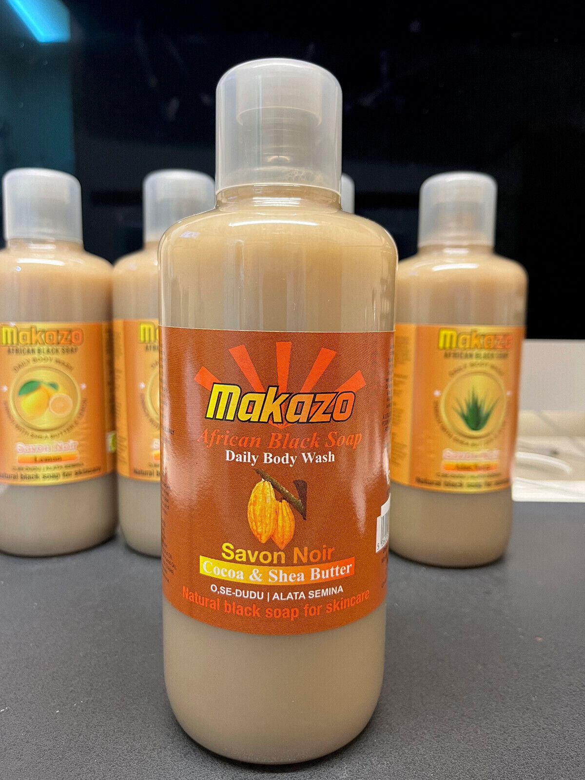 Makazo Natural Liquid African Black Soap Daily Body Wash - Orange - view 3