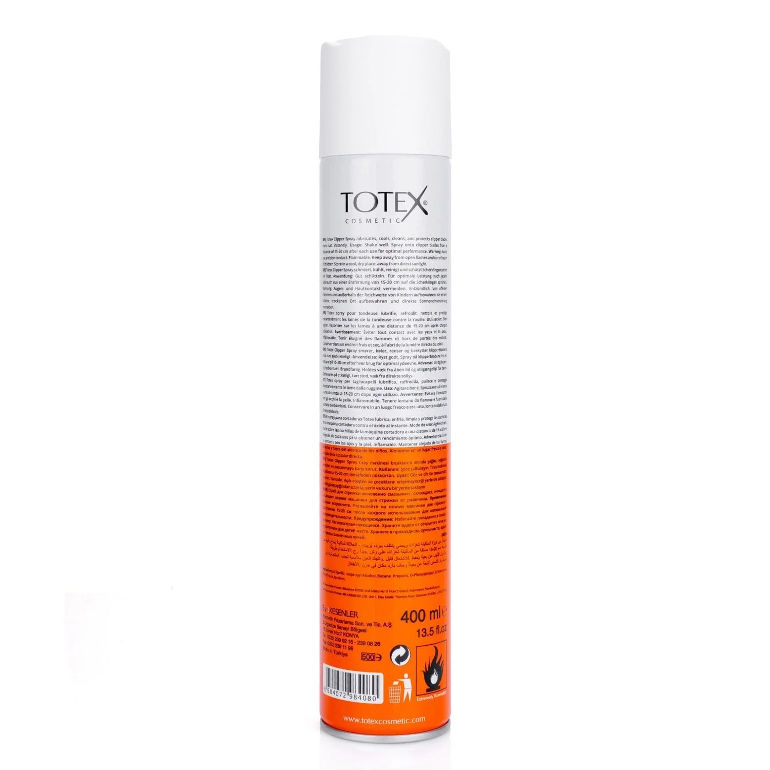 Totex Clipper Spray 5-in-1 Lubricates Cleans,Disinfects,Cools & Anti-Rust 400ml - view 2