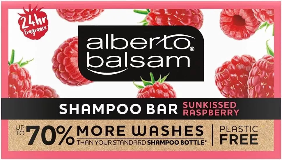 Alberto Balsam Sunkissed Raspberry Shampoo Bar 70% More Washes | Shop at CC Hair & Beauty UK
