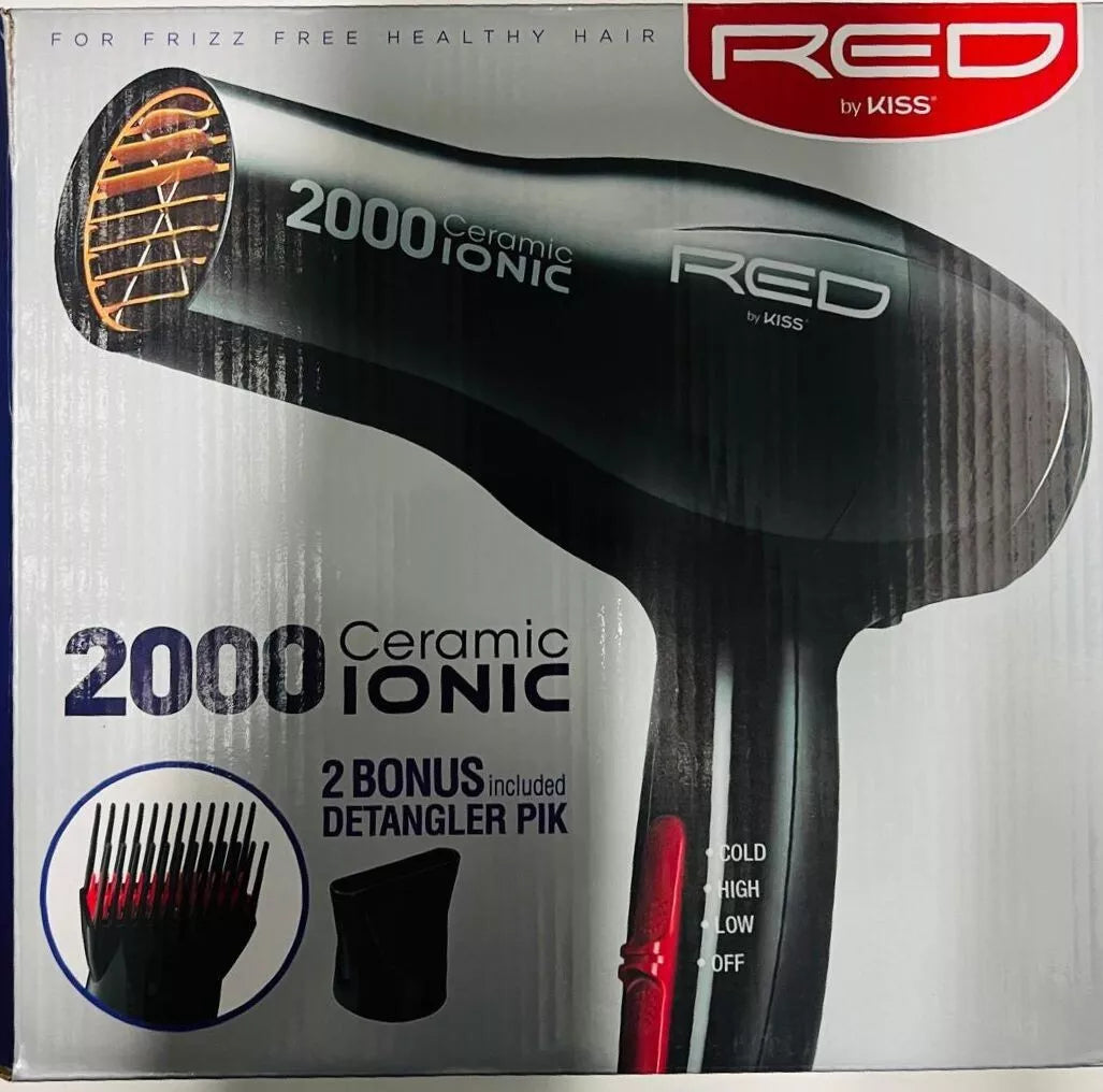 Red By Kiss 2000 Ceramic Iconic Hairdryer - product detail | CC Hair & Beauty