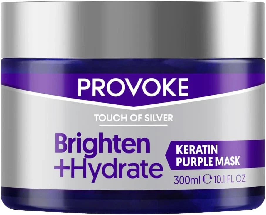 PROVOKE Touch of Silver Brightens Hydrate Keratin Purple Mask 300ml | CC Hair & Beauty UK