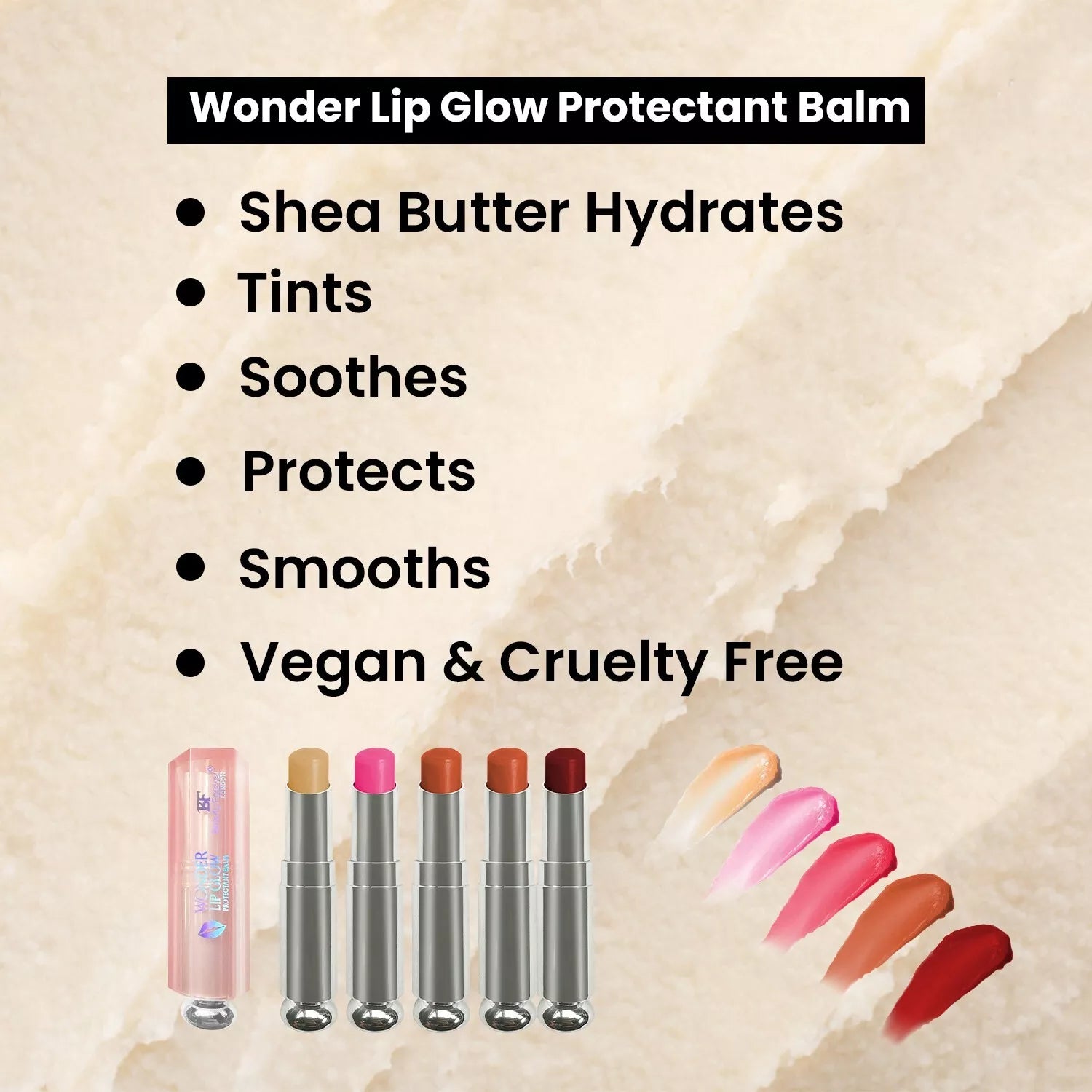 Beauty Forever Wonder Lip Glow Protectant Balm Shea Butter | CC Hair & Beauty UK