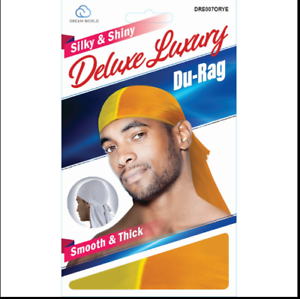 Dream World Silky & Shiny Deluxe Luxury Du Rag-Dre007Orye | Shop at CC Hair & Beauty UK