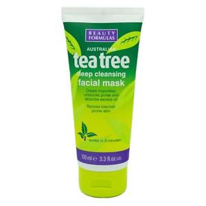 Beauty Formulas Tea Tree Deep Cleansing Facial Mask - 100Ml | Shop at CC Hair & Beauty UK