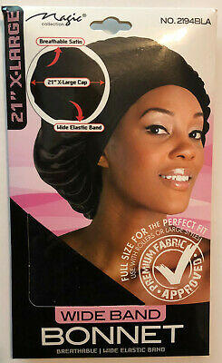 Magic Collection 21" X-Large Wide Band Bonnet - No.2194Bla -Oos | Shop at CC Hair & Beauty UK