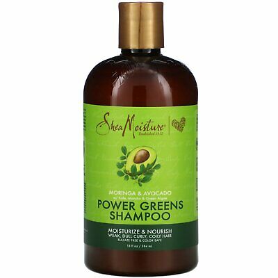 Shea Moisture Moringa & Avocado Power Greens Shampoo 13 fl oz (384ml)