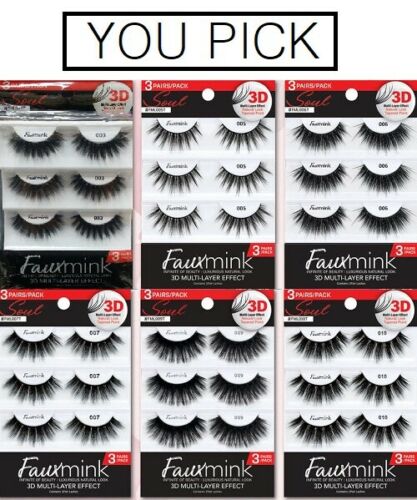 Response Soul Faux Mink 3D Multi-Layer Effect 3 Pack Lashes | CC Hair & Beauty UK