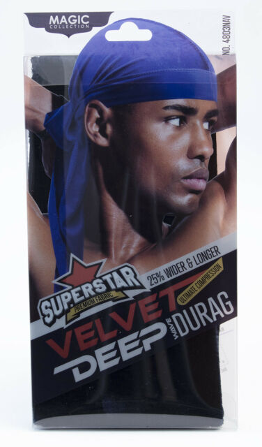 Magic Collection Velvet Deep Wave Durag Royal Blue - No.4803Roy-Oos | Shop at CC Hair & Beauty UK