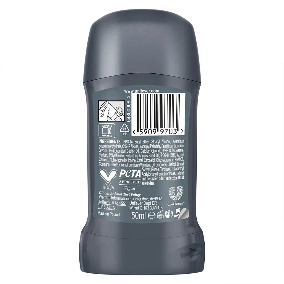 Dove Men+Care Advanced Anti-Perspirant Deodorant Stick Clean Comfort 50ml - product detail | CC Hair & Beauty