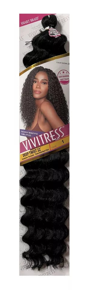 Smart Braid Vivitress Deep Twist Bulk hair 22" | CC Hair & Beauty UK