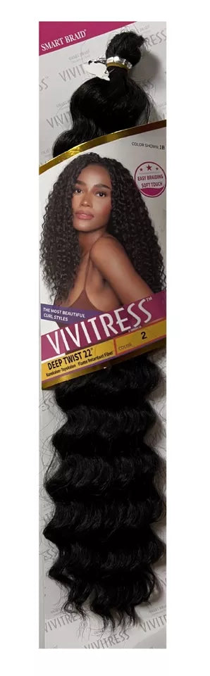 Smart Braid Vivitress Deep Twist Bulk hair 22" | CC Hair & Beauty UK