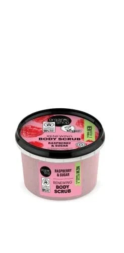 Organic Shop Raspberry Cream Body Scrub 250 ml - product detail | CC Hair & Beauty