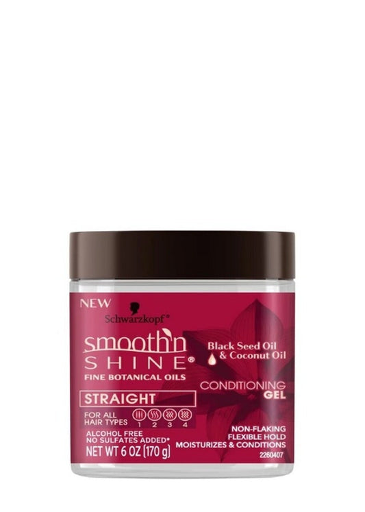 Schwarzkopf Smooth 'N Shine - Black Seed Oil & Coconut Oil Conditioning Gel 6Oz -Oos | Shop at CC Hair & Beauty UK