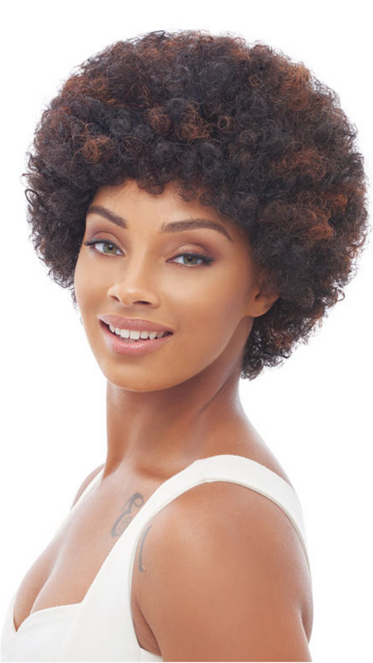Janet Collection 100% Human Hair Wig - Afro