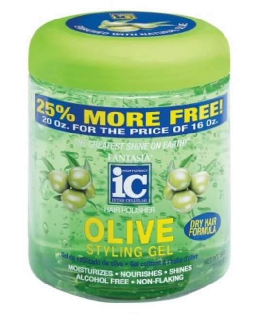 Fantasia Ic Hair Polisher Olive Styling Gel - 20 Oz | Shop at CC Hair & Beauty UK