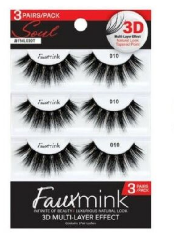 Response Soul Faux Mink 3D Multi-Layer Effect 3 Pack Lashes | CC Hair & Beauty UK
