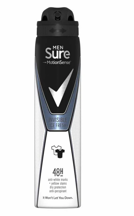 Sure For Men Invisible Ice Anti-Perspirant Deodorant 250Ml | Shop at CC Hair & Beauty UK