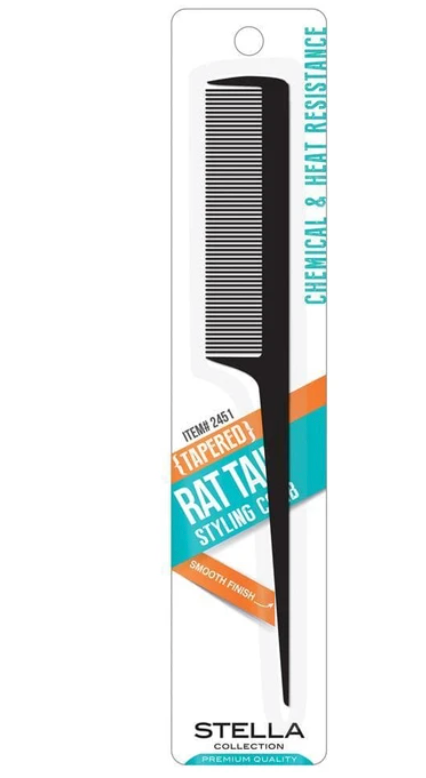 Stella Collection 8" Rat Tail Styling Comb # 2451 | Shop at CC Hair & Beauty UK