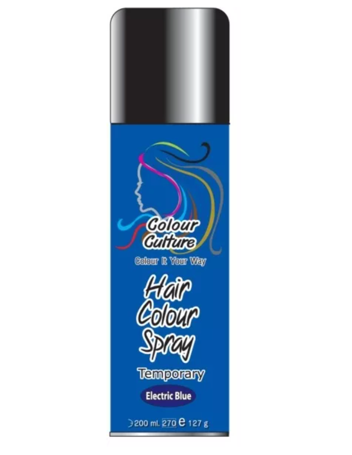Colour Culture: Hair Colour Spray Temporary Blue 200Ml | Shop at CC Hair & Beauty UK