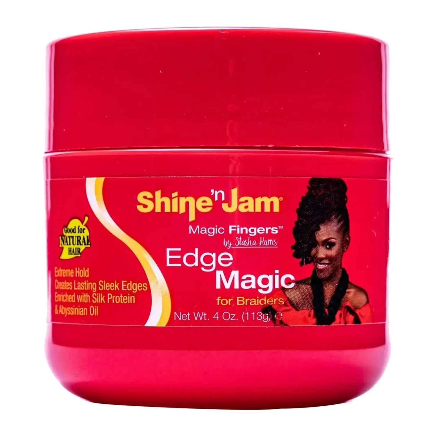 Shine N Jam Edge Magic Fingers For Braiders extreme hold edge control 4oz