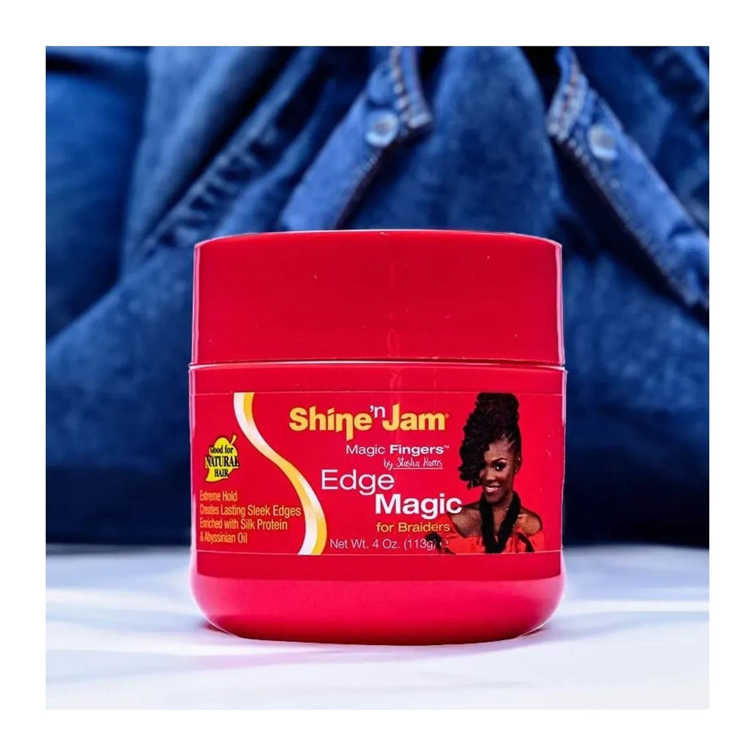 Shine N Jam Edge Magic Fingers For Braiders extreme hold edge control 4oz