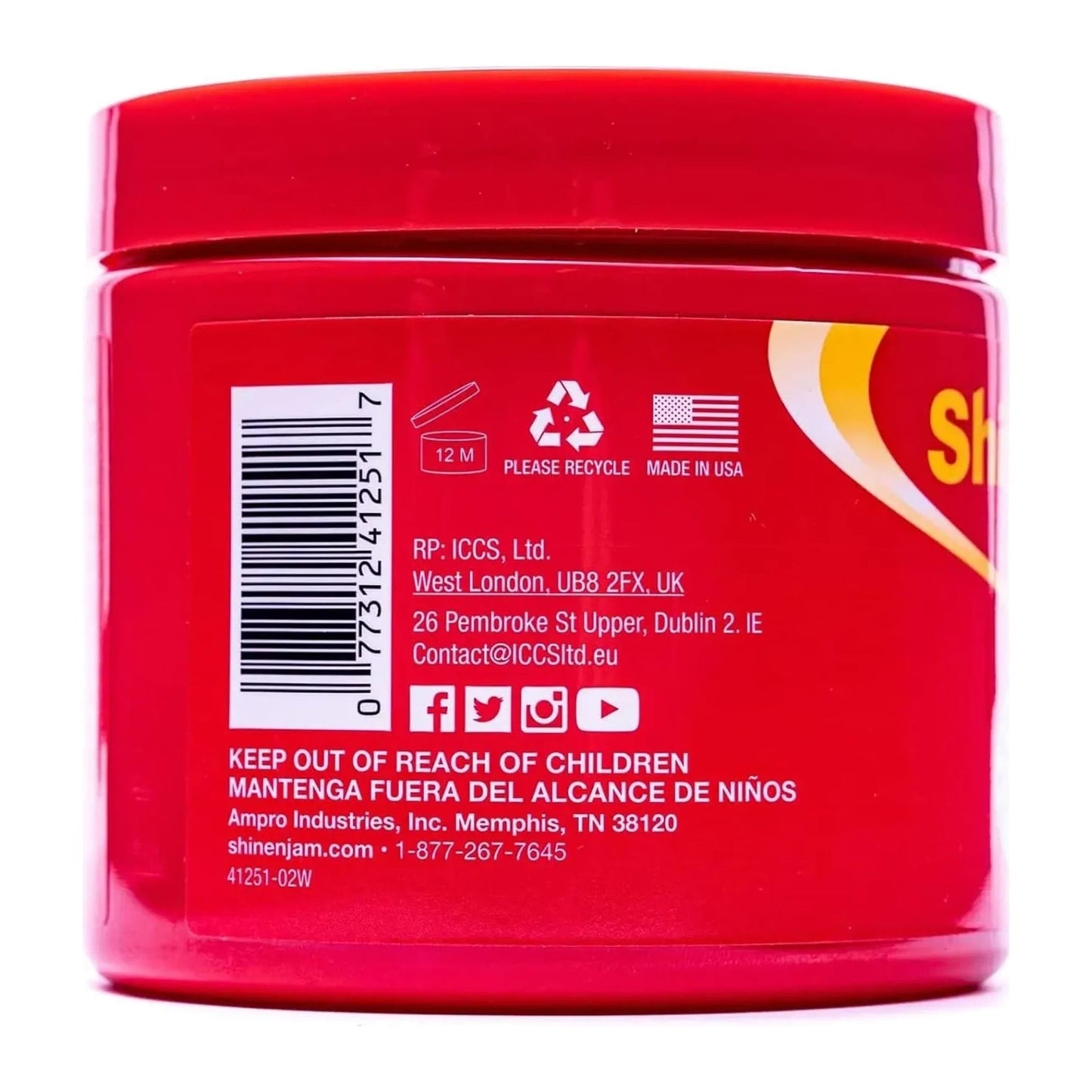 Ampro Shine 'N Jam Magic Fingers Extreme Hold Gel 16oz tub