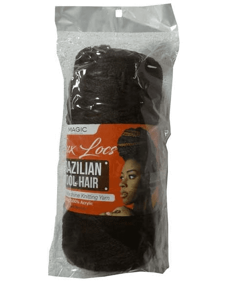 Magic Collection Faux Locs Brazilian Wool Hair 100G Black -Oos | Shop at CC Hair & Beauty UK