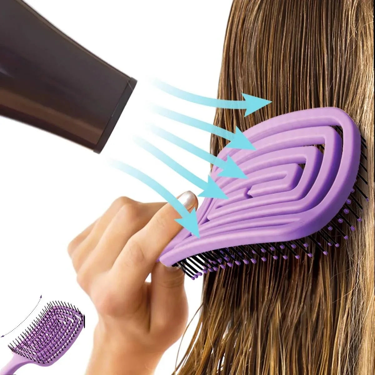 Absolute Hot Absolute Hot Detangling & Dry Flex Touch Vented Brush | CC Hair & Beauty Leeds