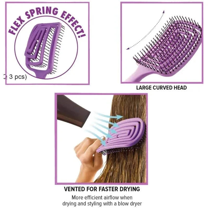 Absolute Hot Absolute Hot Detangling & Dry Flex Touch Vented Brush | CC Hair & Beauty Leeds