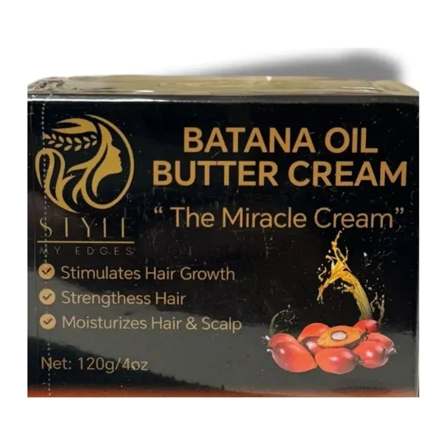 Style My Edges Batana Oil Hair Butter Cream The Cream 4oz jar