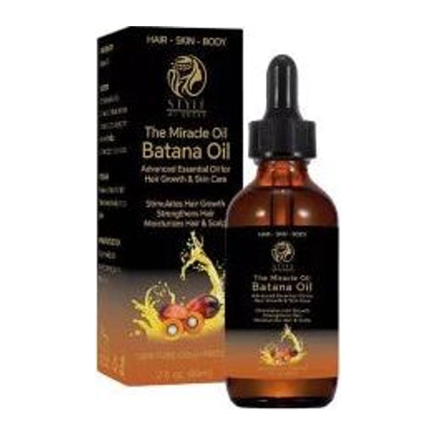 Style My Edges Batana Oil 100% natural hair oil 2oz bottle