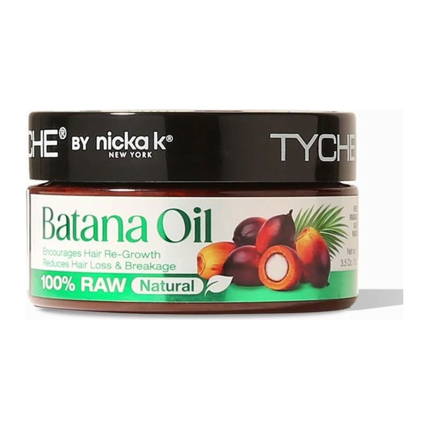Tyche 100% Raw Batana Oil 3.5oz jar for hair and scalp