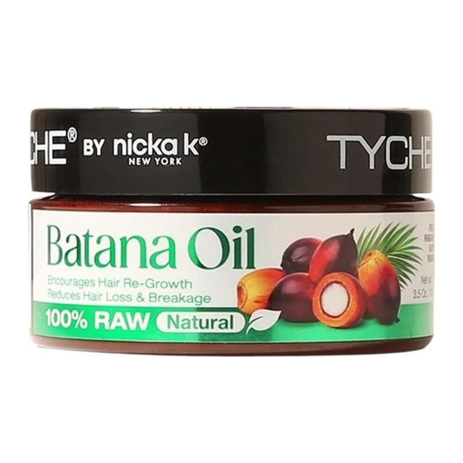 Tyche 100% Raw Batana Oil 3.5oz jar for hair and scalp