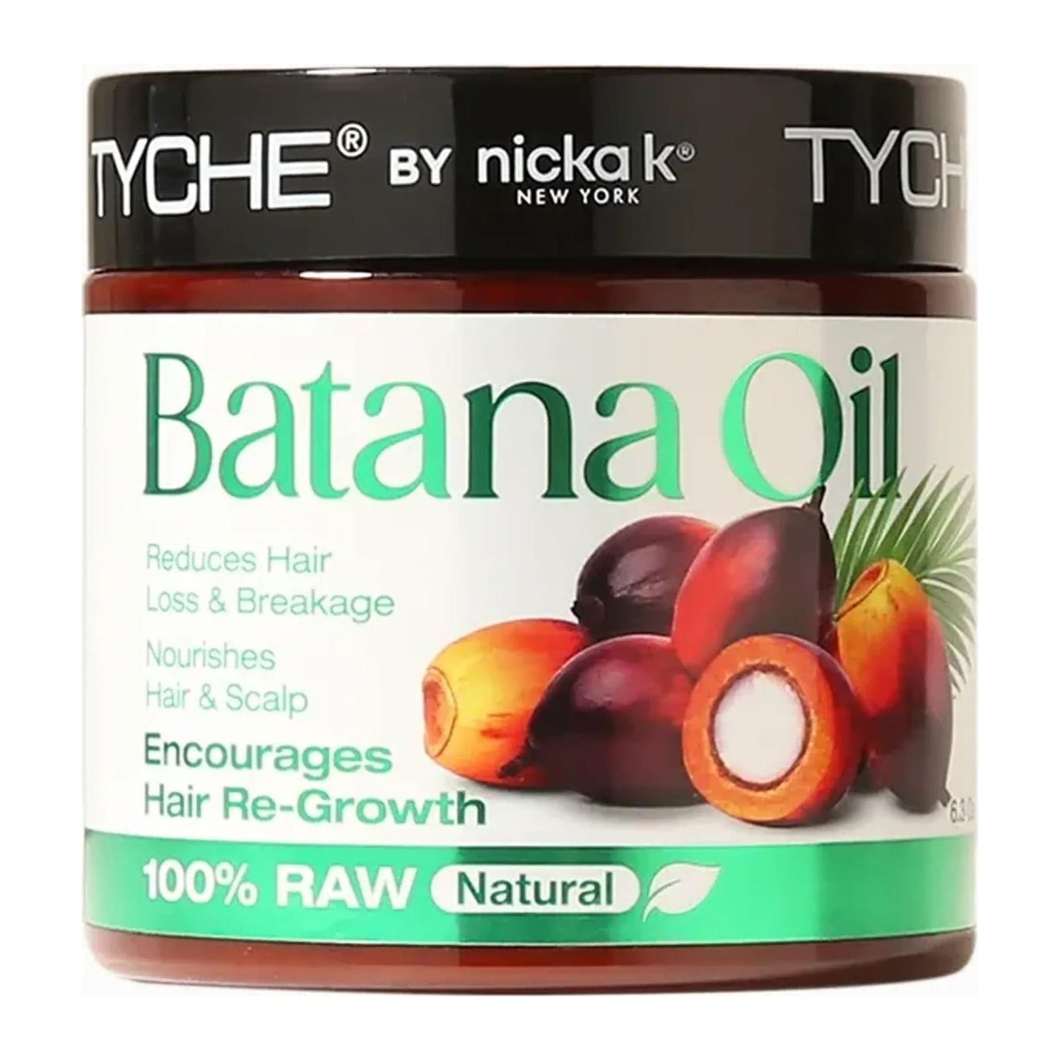 Tyche 100% Raw Batana Oil 6.3oz jar for hair and scalp care