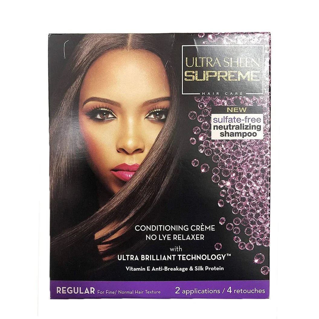 Ultra Sheen Supreme Conditioning Creme Relaxer Regular kit | Shop at CC Hair & Beauty UK