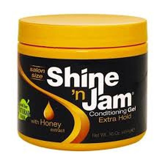 Ampro Shine 'N Jam Conditioning Gel Regular Hold With Honey Extract 8Oz-227G | Shop at CC Hair & Beauty UK