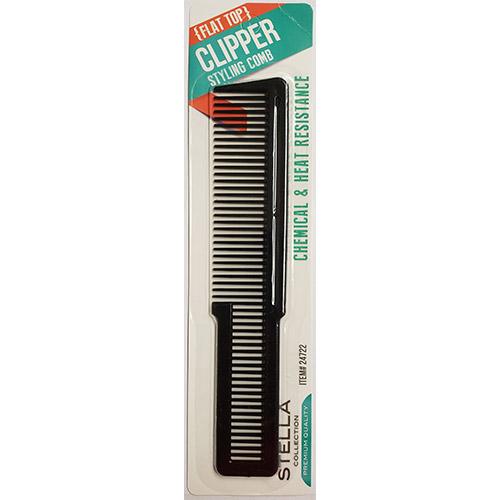 Stella Collection Flat Top Clipper Styling Comb #24722 | Shop at CC Hair & Beauty UK
